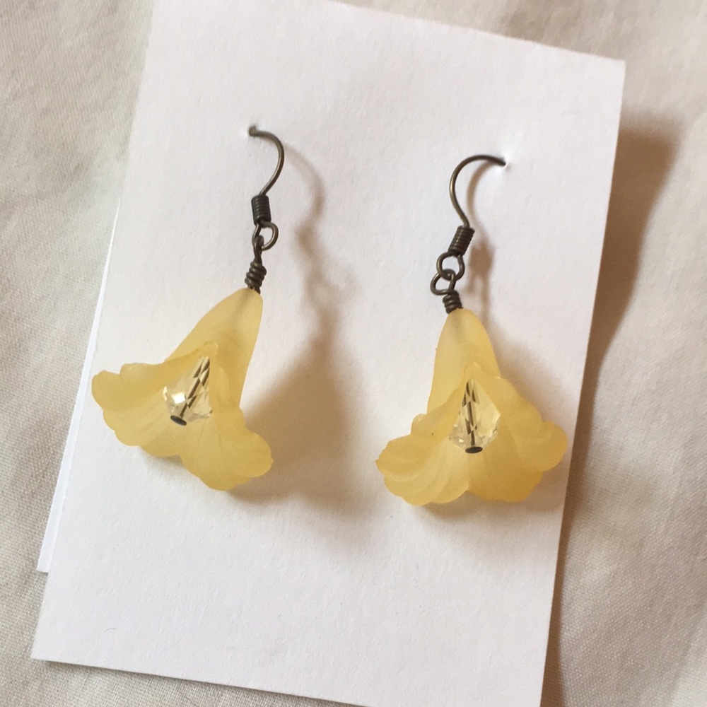Modern lucite earrings